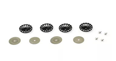 S-324O Porsche 911 GT1 set BLACK OZ inserts + photo-etched + aluminum nuts