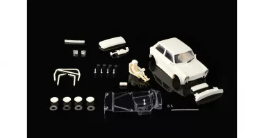 S-401ABB A112 ABARTH – Full white body kit with lexan cockpit + wheel inserts – “MODERN BODY STYLE”