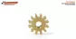 SC-1095A67 Scaleauto  Brass Pinion 12z ø6,75mm for 2mm axle shaft