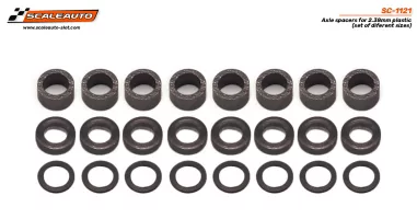 SC-1121 Plastic Axle Spacers for 3/32" axles