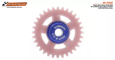 SC-1152R Nylon Spur Gear 32t. For 3/32" Axle M50. diameter 17.5mm