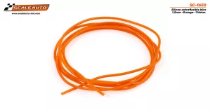 SC-1650 Silicon extraflexible Wire 1,5mm -Orange- 1 Meter.