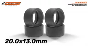 SC-4763AS20 Rubber tire AS20 20,0x13,0mm. hub 14mm Formula90-97
