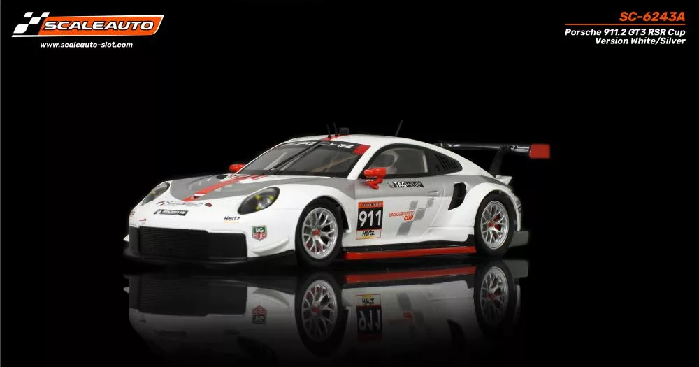 SC-6243A P 911.2 GT3 RSR Cup Version White/Silver