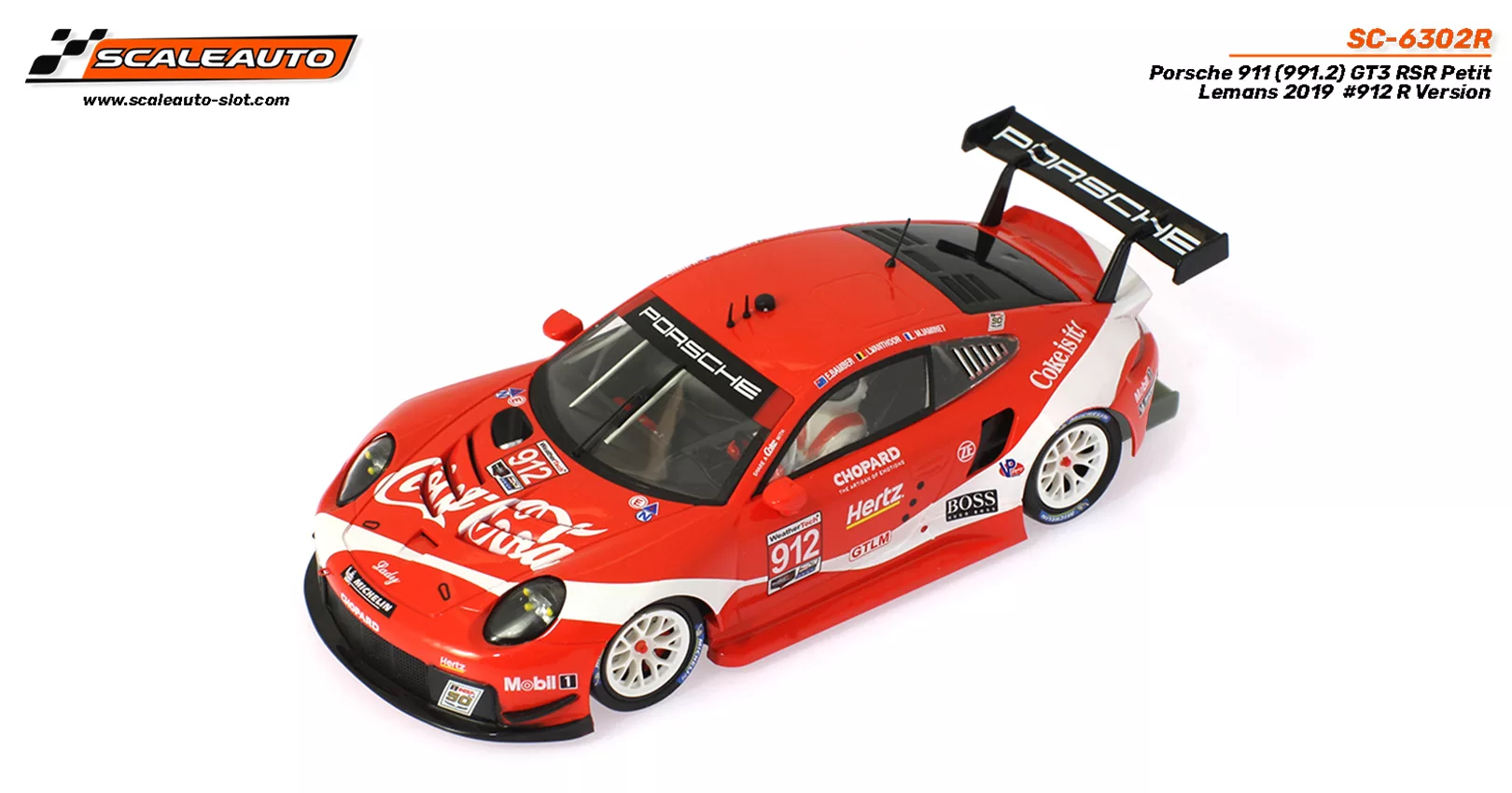 SC-6302R Porsche 911 (991.2) GT3 RSR Petit Lemans 2019 #912 R series