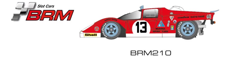 BRM210: F512M #13 – FILIPINETTI/MODENA SPORT CARS – CAN-AM 1972 – Driver: M. Parkes  New aluminum racing chassis