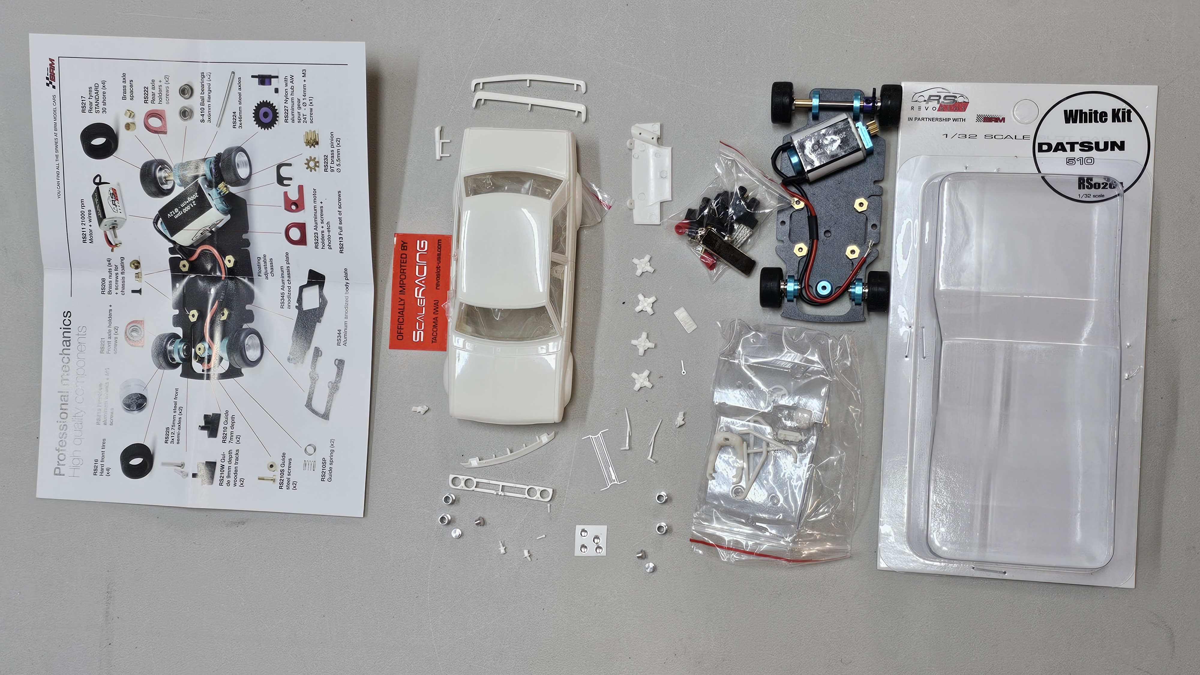 RS0204 Datsun 510 White Kit
