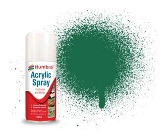 AD6030 Humbrol Spray Paint  DARK GREEN matt (Acrylic)