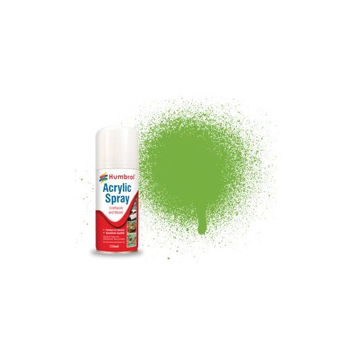 AD6038 Humbrol Spray Paint Lime Green 38 Acrylic