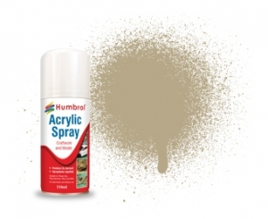 AD6237  Humbrol Spray Paint, MATT, Desert Tan, (Acrylic)