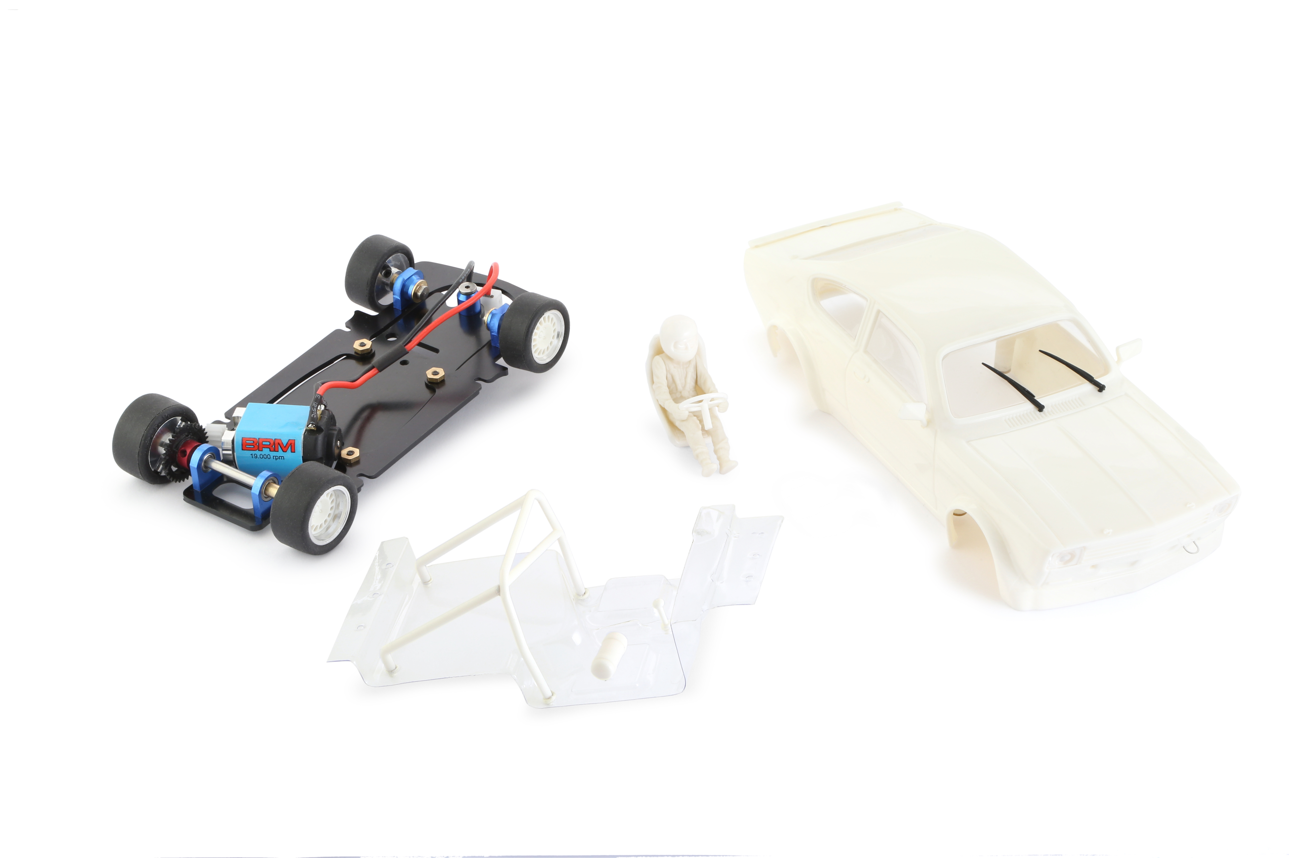 BRM101B Opel Kadett White Kit with complete chassis