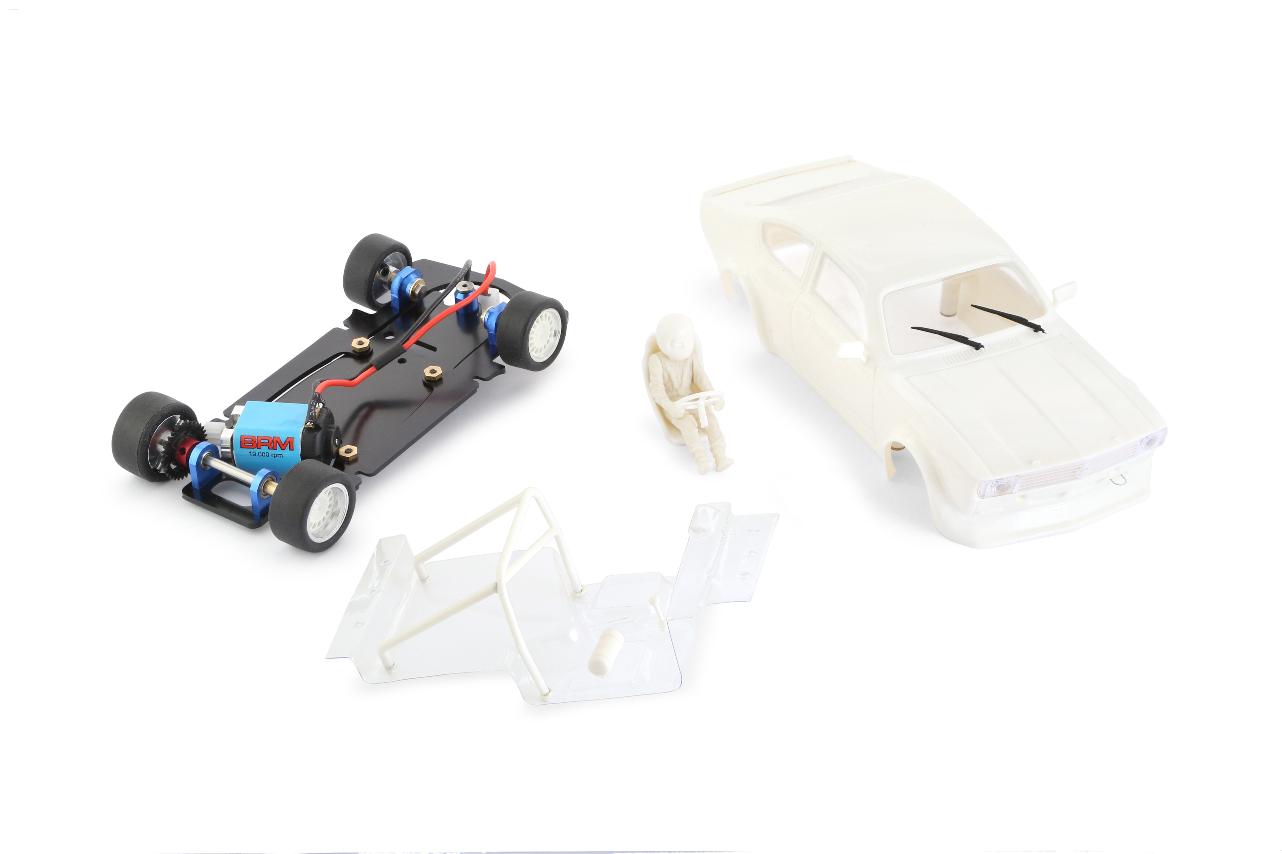 BRM101C Opel Kadett White Kit with complete chassis