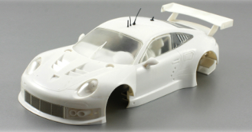 SC-7047RC2 Porsche 991 GT3 RSR White Racing Kit RC2 Chassis