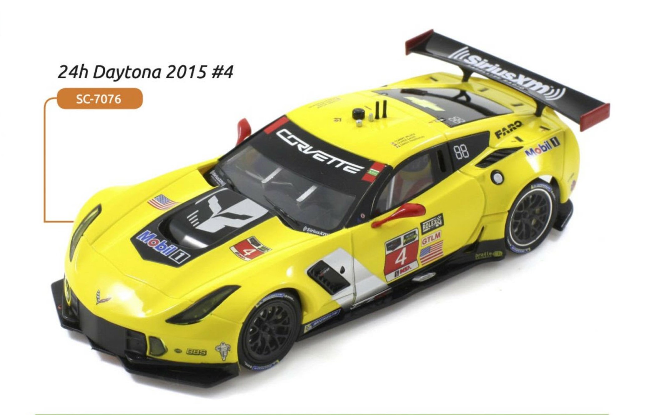 SC-7076HS Daytona 2015 Corvette C7R #4 with Home Series chassis