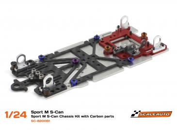SC-8200b 1:24 Sport M S-Can Chassis Kit 1.5 mm Steel Base