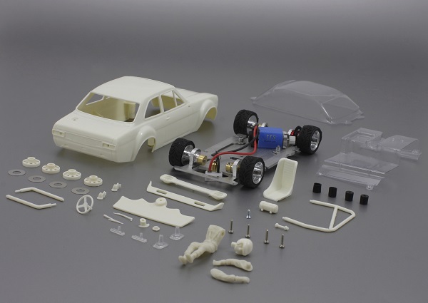 TTS-K21 Ford Escort White Kit inc Pre Assembled Aluminum Chassis