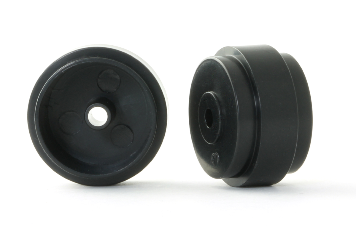 W17310005P Plastic 17.3x10x0.5 light wheels black 0.85g (4x)