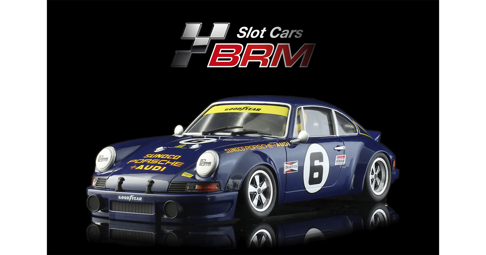 BRM213	PORSCHE 911 RSR – PENSKE RACING #6 – 24H DAYTONA 1973  – DONOHUE/FOLLMER assembled with aluminum chassis – front CAMBER s