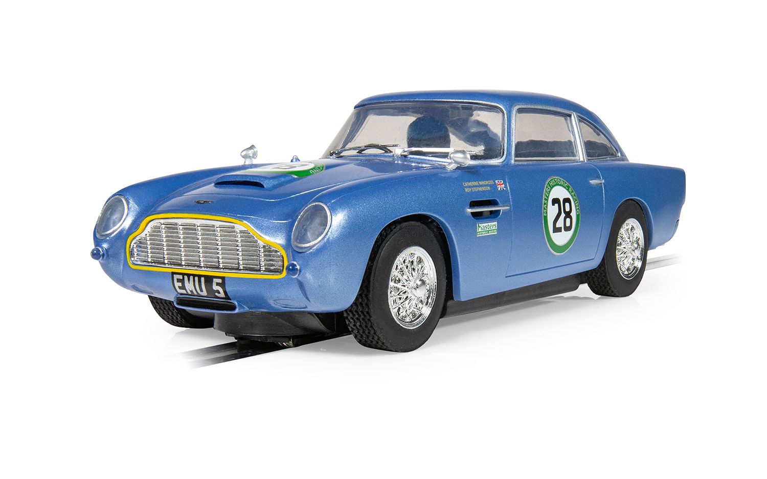 C4599 Aston Martin DB5 Blue / Yellow Historic GT Racing