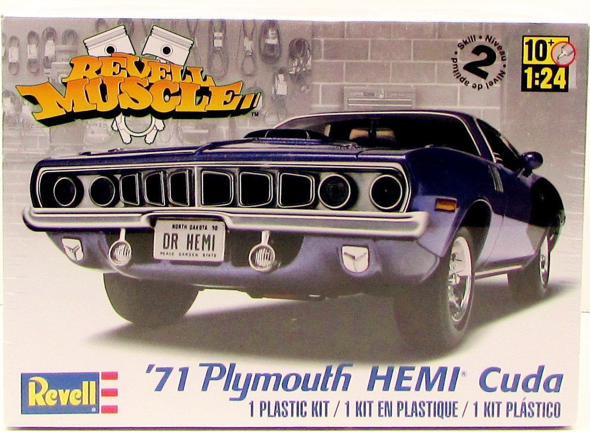 RMX2943 Revell/Monogram 1:24th 1971 Plymouth Hemi Cuda model kit