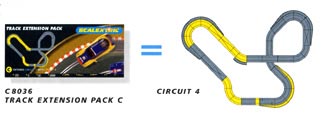 C8036 Scalextric "Classic" Track Expansion Pack C trkbx10 5x