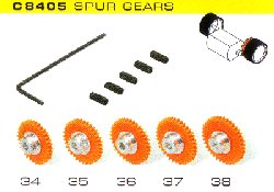 C8405 Spur Gears Assorted 5 pack 34 to 38 tooth