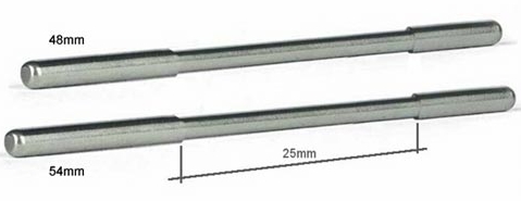 SIPA01-48R Rectified Axle, 3/32 x 48mm, Turned Center