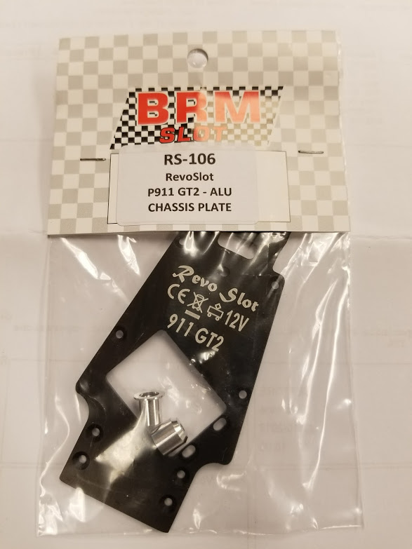 RS-106 GT2 alloy anodized chassis plate.