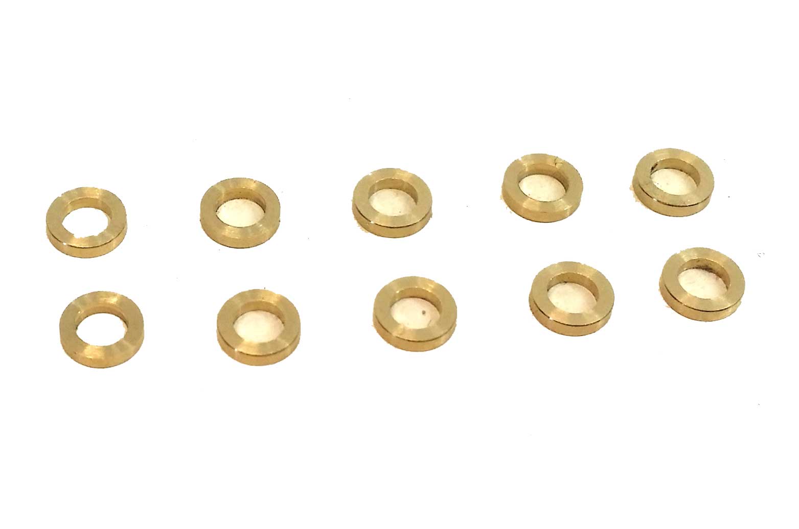S-011-C  0.5mm x 3mmBRASS AXLE SPACERS (10 pcs)