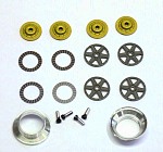 S-019G BRM Wheel Inserts "BBS 6 Spokes" (Front & rear set of 4)