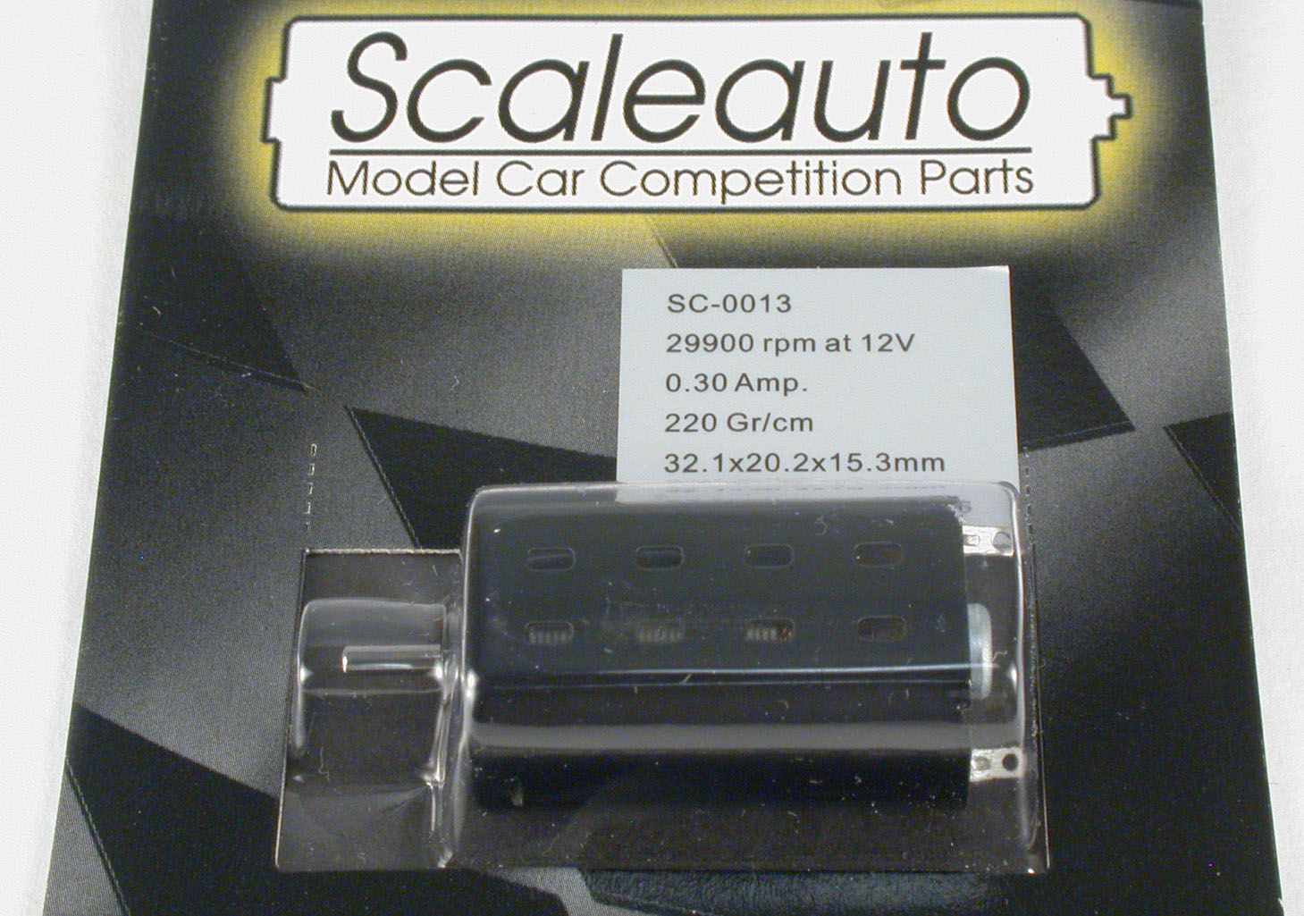 SC-0013 Scaleauto SC-13 motor without Pinions  TECH 3 Black