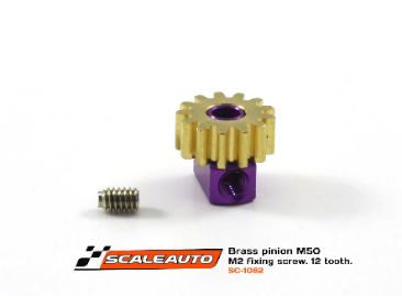 SC-1083  Brass pinion 13 tooth, M50 for 2mm motor