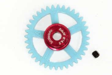SC-1146 Nylon Spur Gear 36t. diam 18.5mm, 3/32 axle, blue.