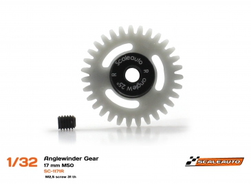 SC-1171r  1:32 scale anglewinder gear 31t. 17mm dia. for 2.38mm