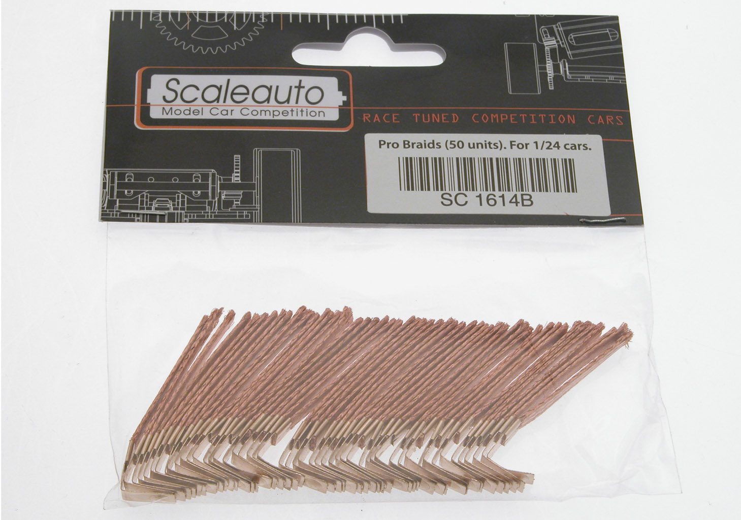 SC-1614b Universal braids (50) for wooden tracks