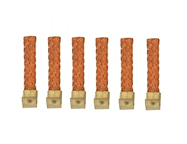 SC-1628 Short Braids (6) Clip On for 1/24 Scale Guides