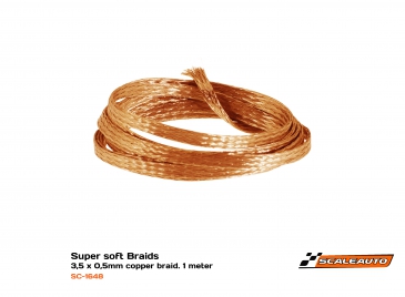 SC-1648 Copper braid 3,5x0,5mm 1m Super-Soft
