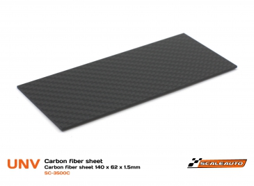 SC-3500c Carbon fiber sheet 140 x 62 x 1.5mm