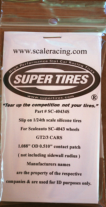 ST-40434S Super Tires fits Scaleauto SC-4043 wheel for GT2/3 car