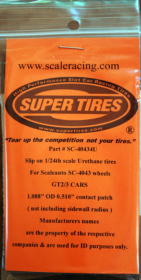 ST-40434U Urethane Rear Tires for 1/24 Scale Scaleauto Cars