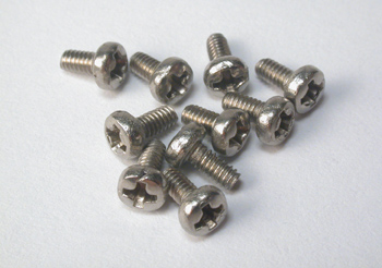 SC-5104 Steel Phillips screw M2x4mm. Rounded head  (for chassis)