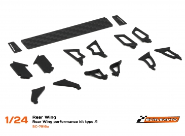 SC-7916a Generic Carbon Rear Wing with assorted uprights.