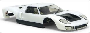 SICS18b Slot.It Ford GT40 white body  kit