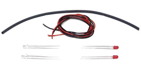 SISP42  spare red and clear LEDs and cables for light kits