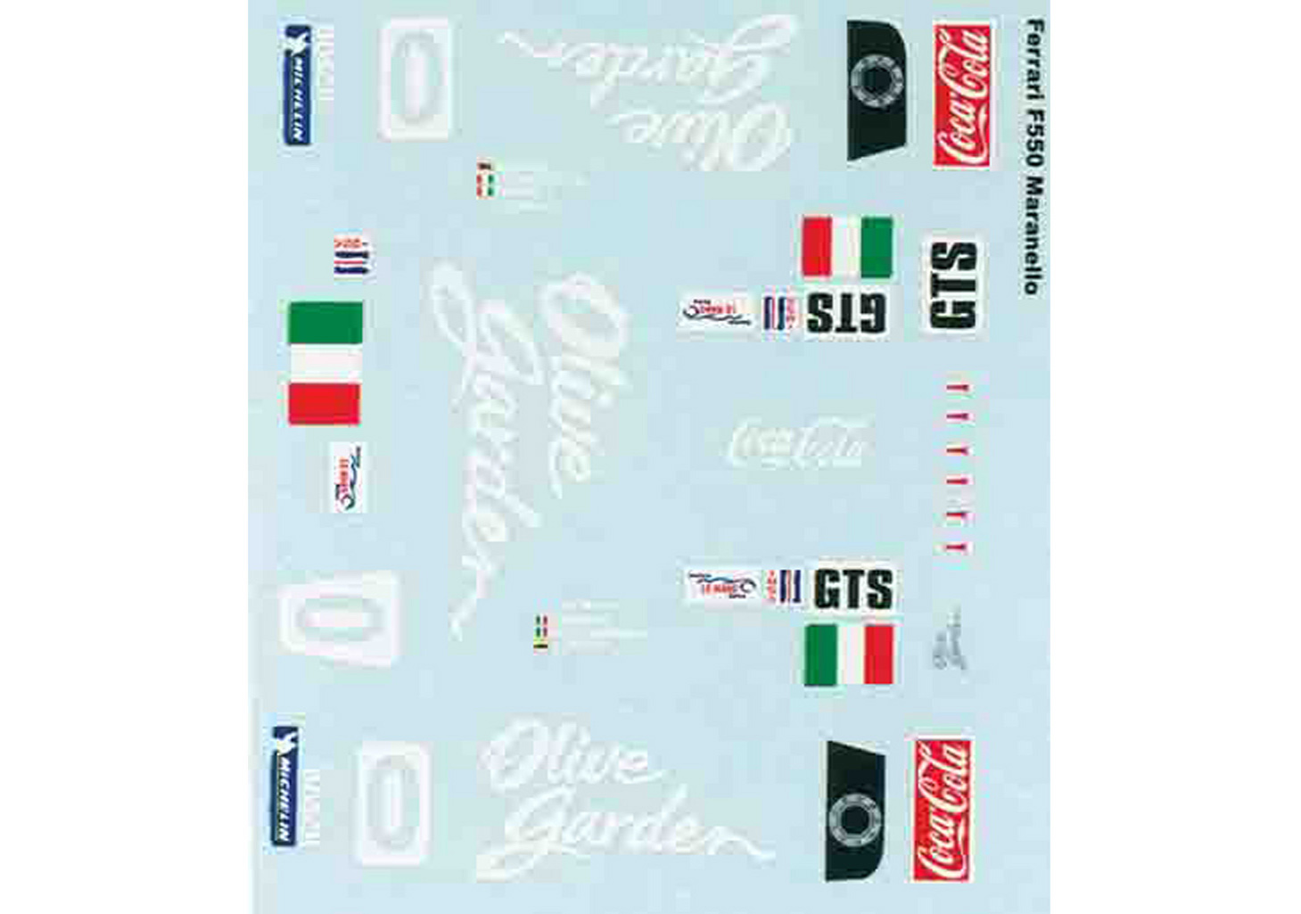 ws002 Scalextric/Slot Car 1/32 Scale Decals 