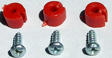 NSR1204 Plastic Cups & Screws (3 each) for Motor Support
