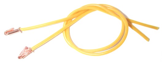 PMTR1054 - 1/32 silicone lead wire yellow w/ends
