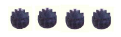 W8200 - Pinion 11 Tooth Sidewinder (pack of 4)  box34