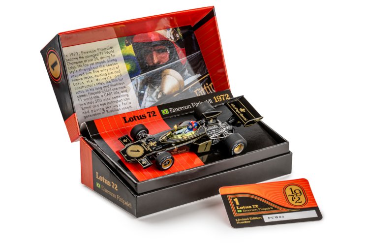 Policar PCW03 Lotus 72 Emerson Fittipaldi #1 72 F1 World Championship Winner