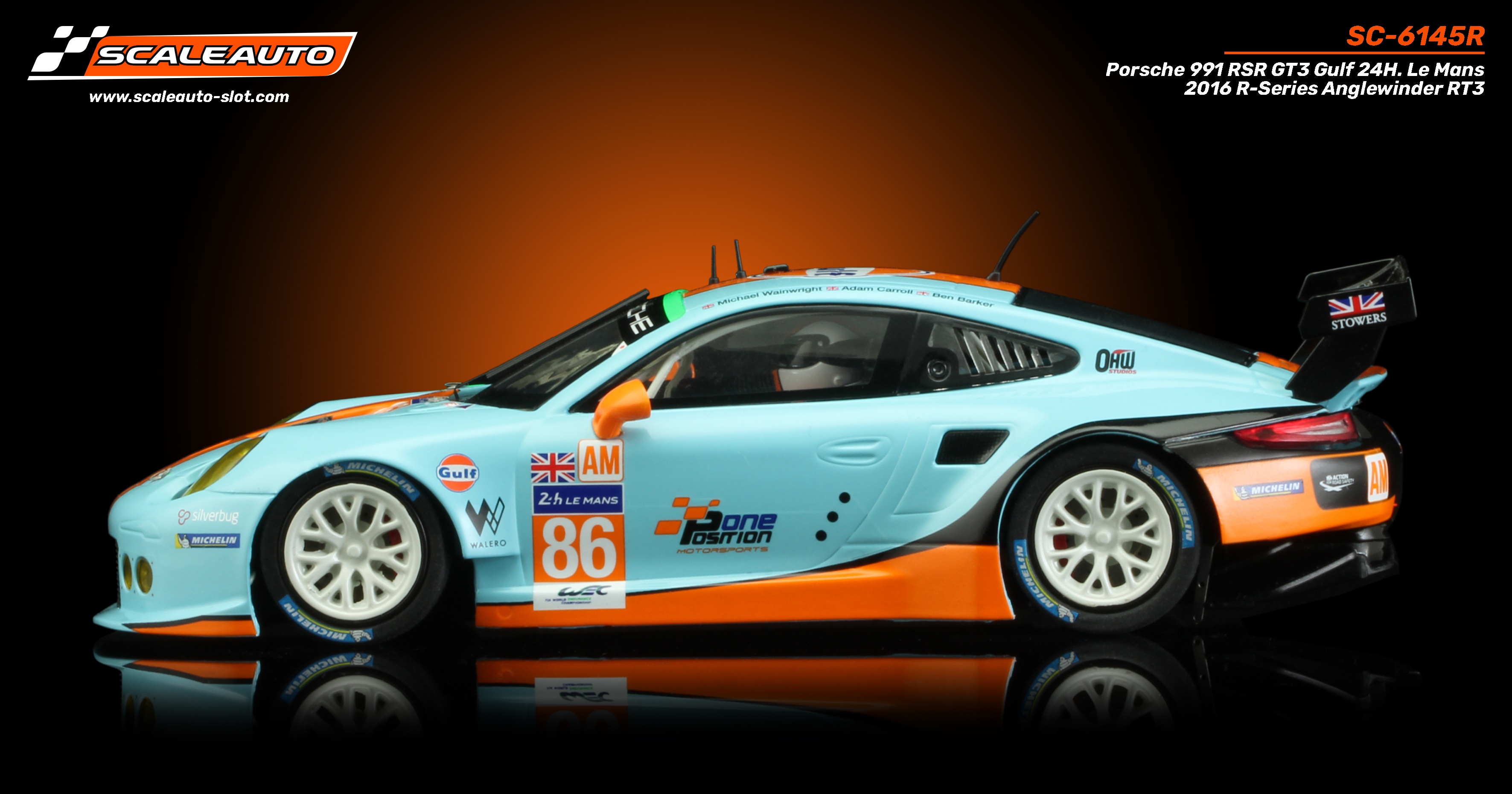 SC-6145R Porsche 991 RSR GT3 Gulf 24H. Le Mans 2016 R-Series